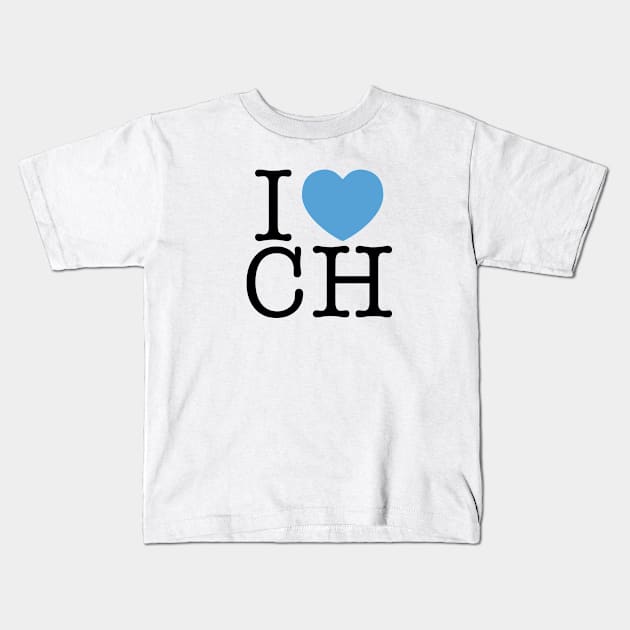 I Love Chapel hill Kids T-Shirt by jkieffer